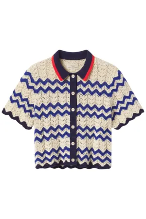Paloma Cardigan | Blue Stripe