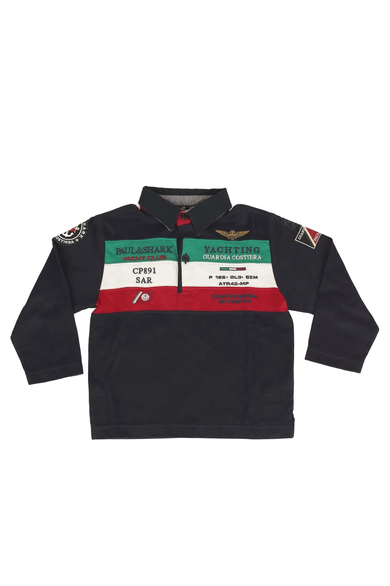 Paul & Shark Stripe Polo Shirt CADETS