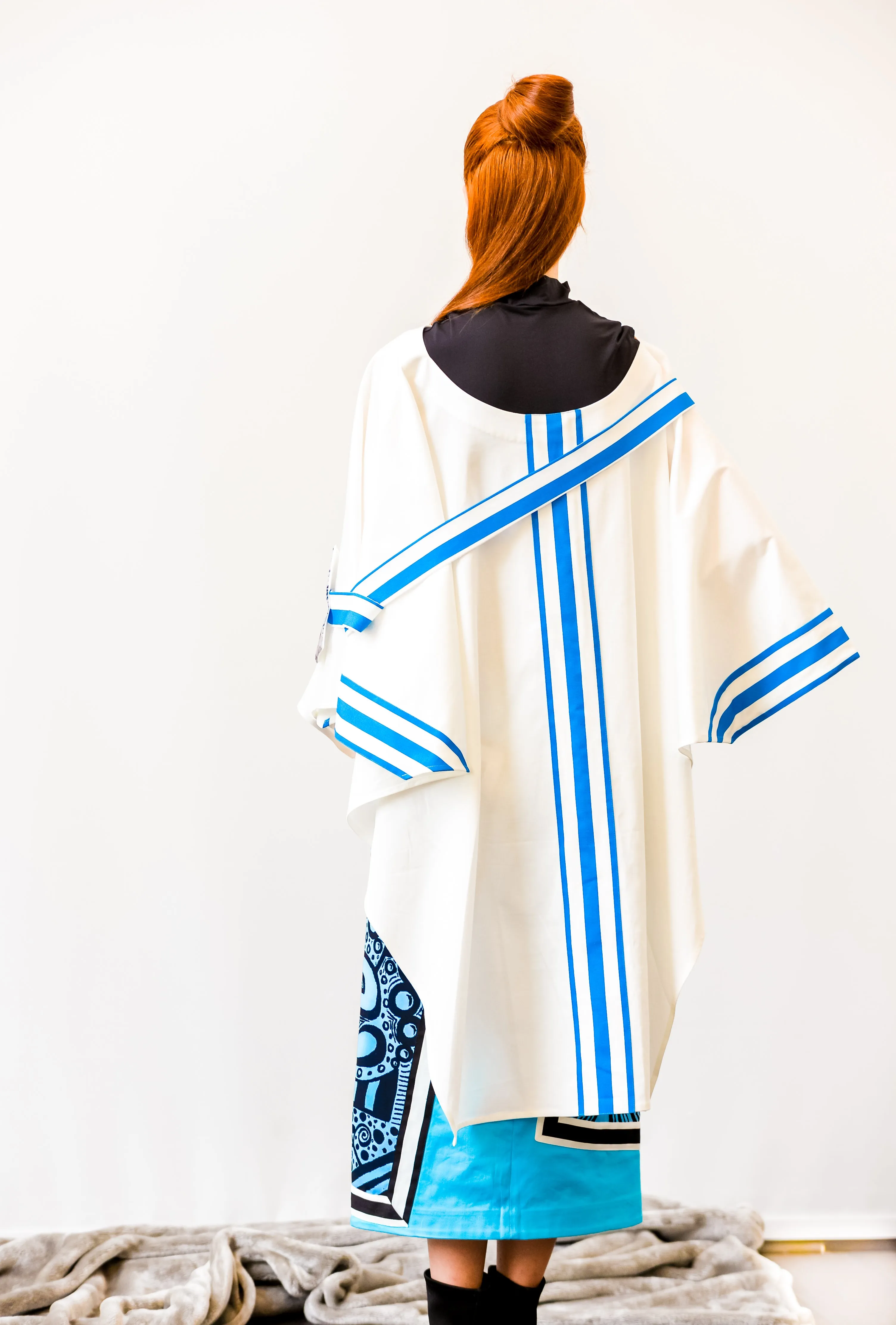 Peace poncho and skirt set