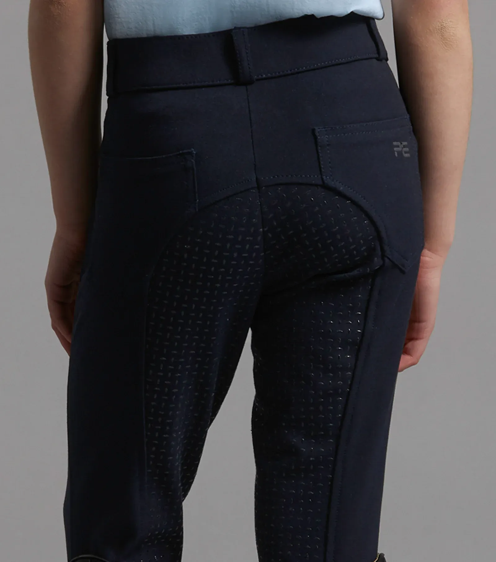PEI Girls Full Gel Seat Riding Breeches (Navy)