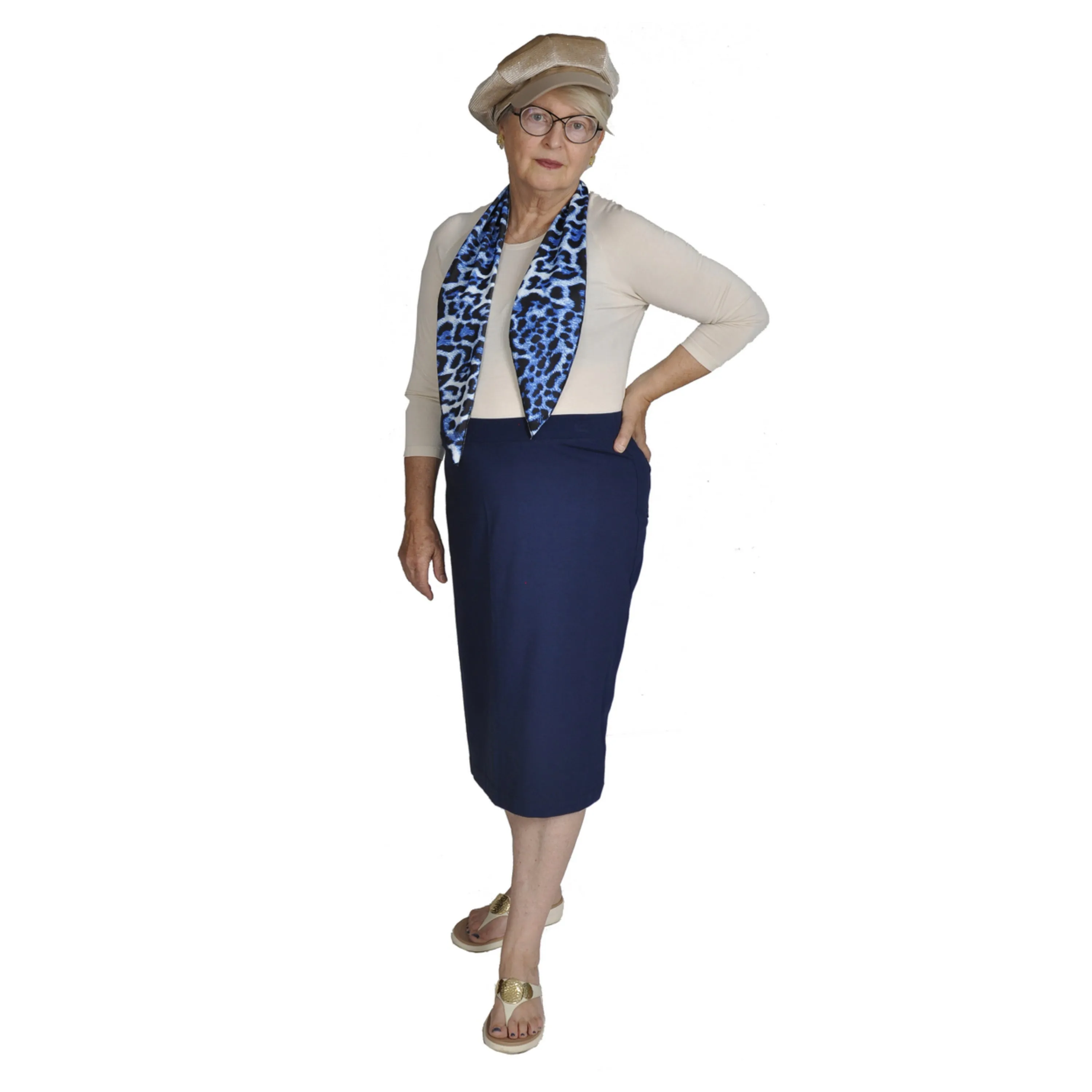 Pencil Skirt - Cotton Stretch Knit