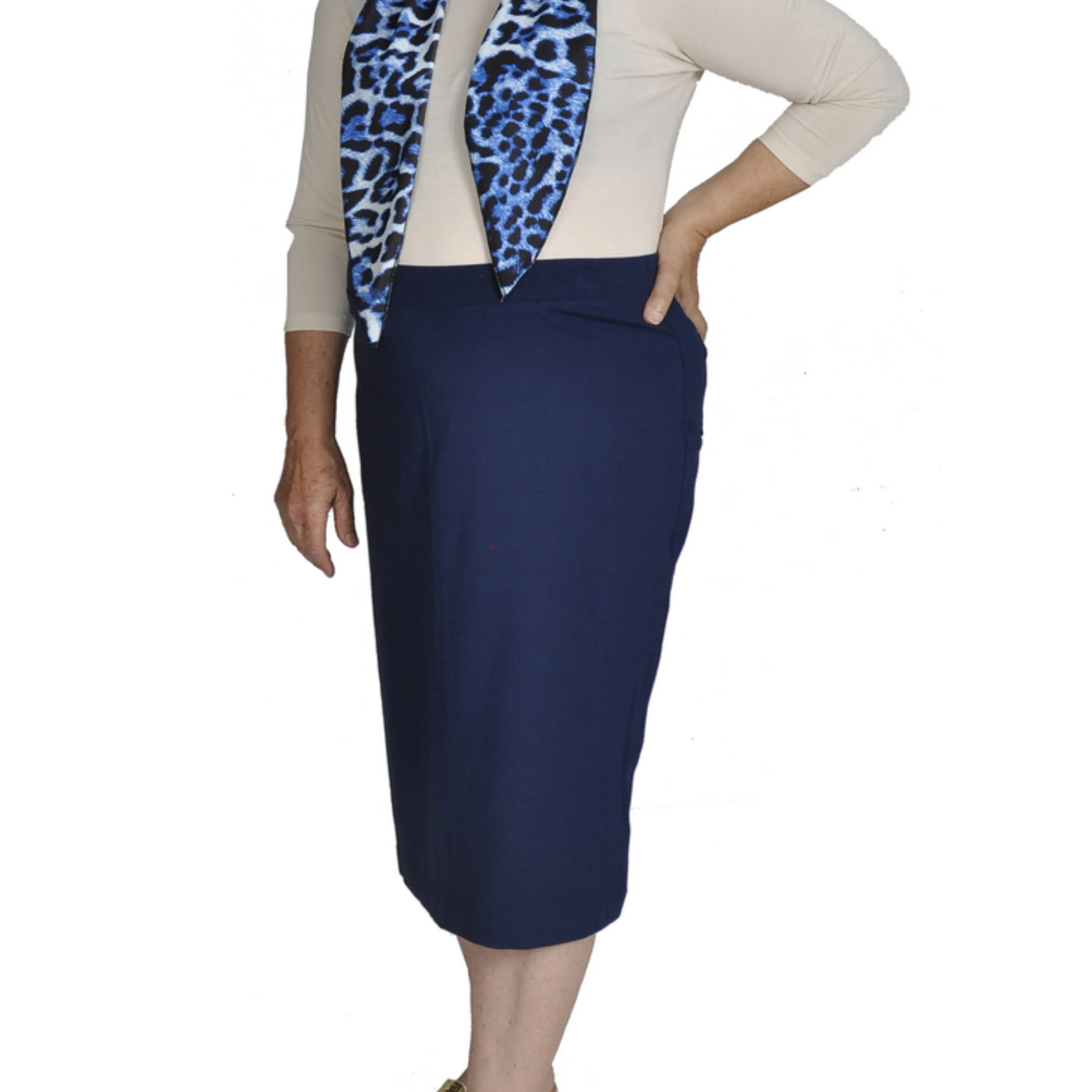 Pencil Skirt - Cotton Stretch Knit