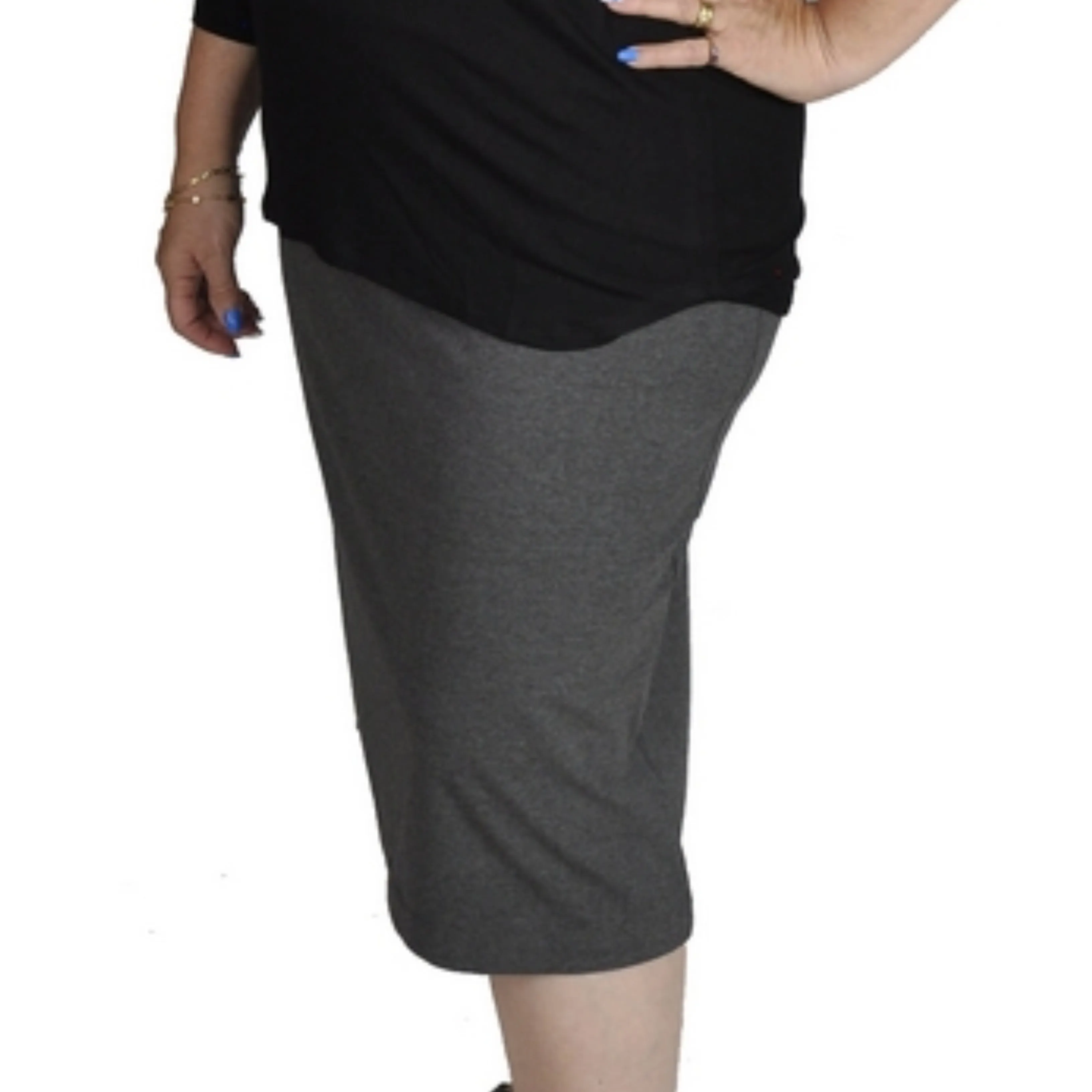 Pencil Skirt - Cotton Stretch Knit