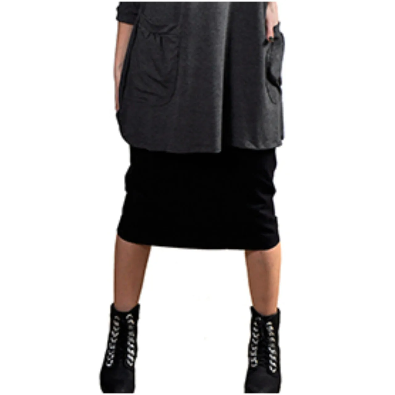 Pencil Skirt - Cotton Stretch Knit