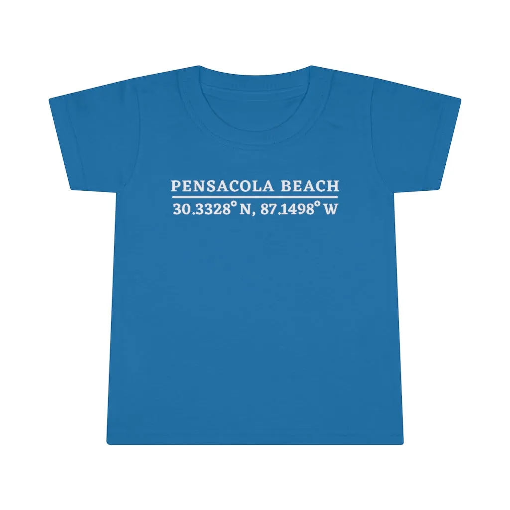 Pensacola Beach Coordinates Toddler T-shirt