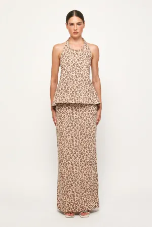Peplum Halter Top | Pencil Skirt