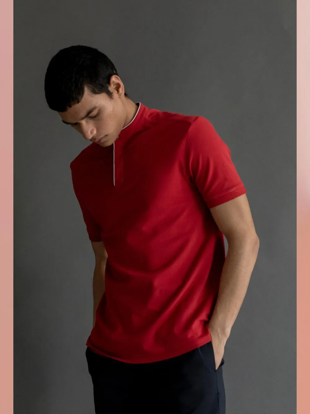 Perona   I   T-Shirt Polo Hardy In Couture Red
