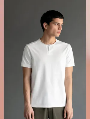 Perona   I   T-Shirt Polo Noah In White