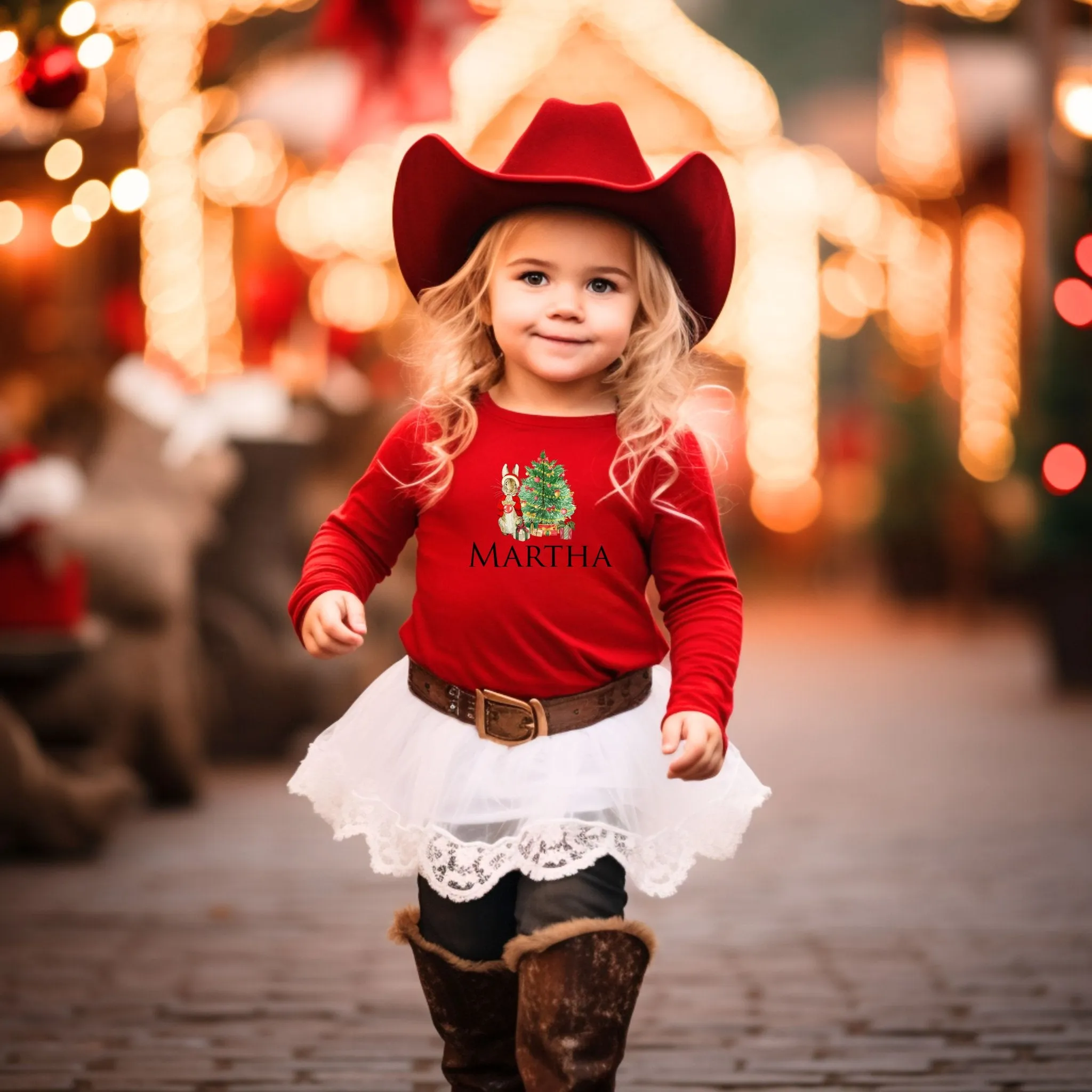 Personalised Long Sleeve T-shirt Christmas Design 2