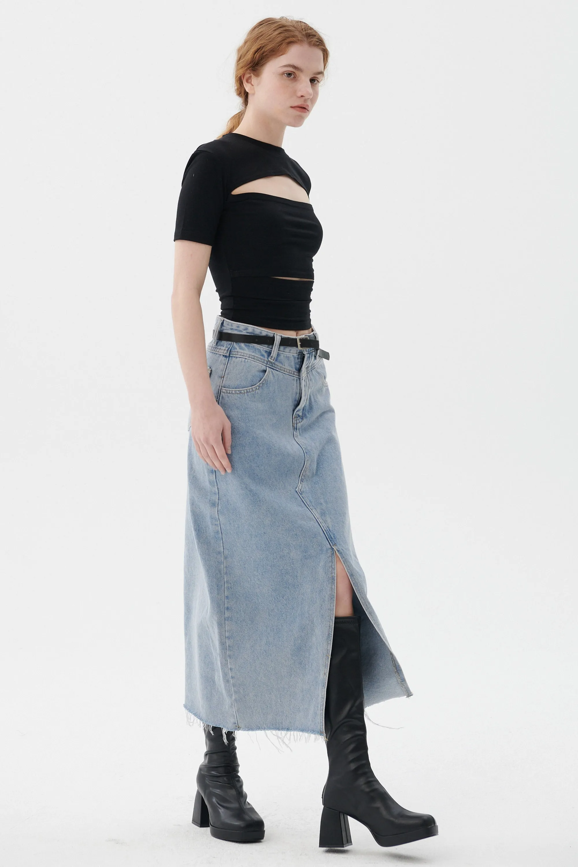Peyton Denim Skirt