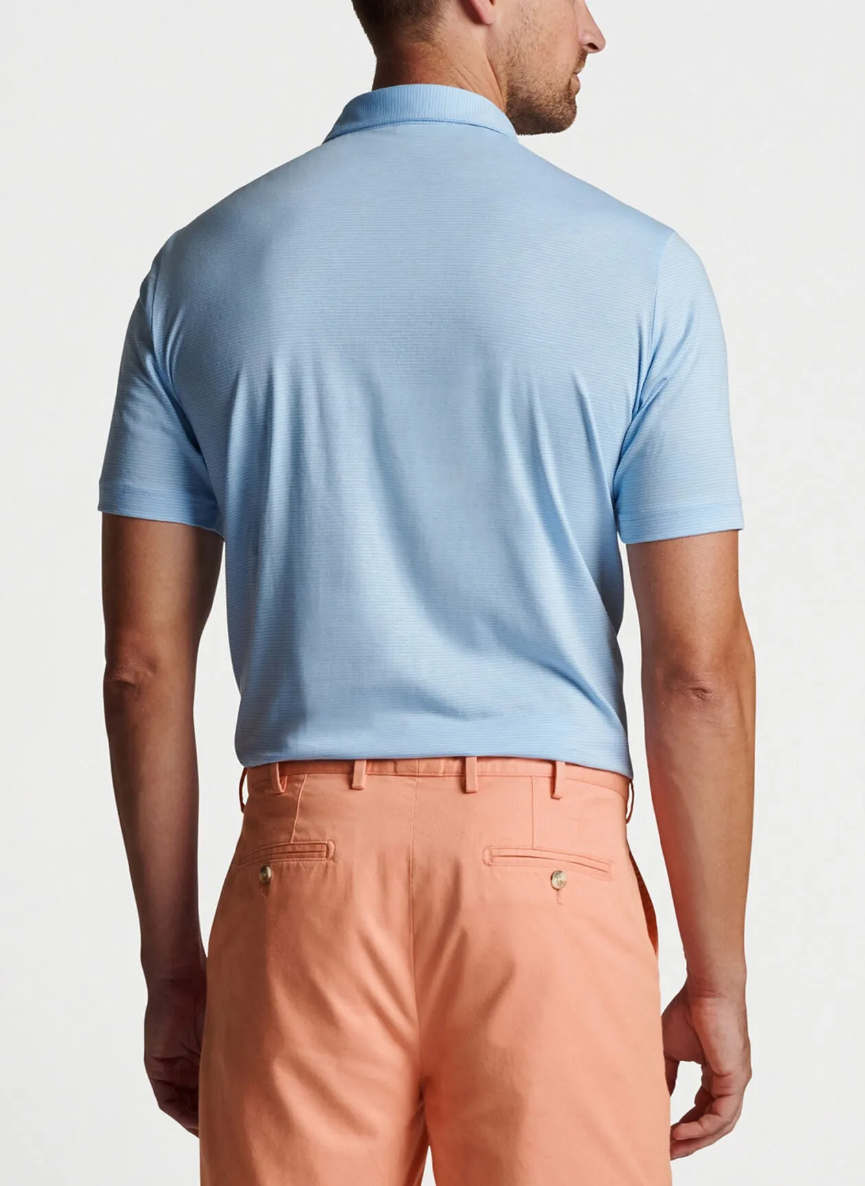 Pilot Mill Haynes Stripe Polo (Cottage Blue)