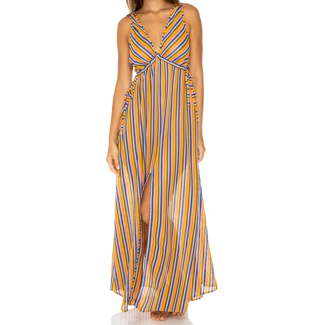 PLAZA ESPAÑA - V Neck Long Dress