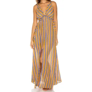 PLAZA ESPAÑA - V Neck Long Dress