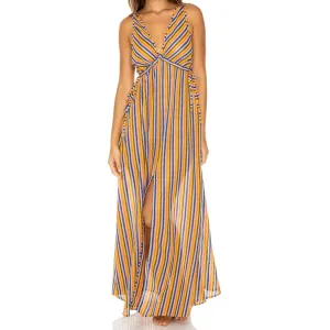 PLAZA ESPAÑA - V Neck Long Dress