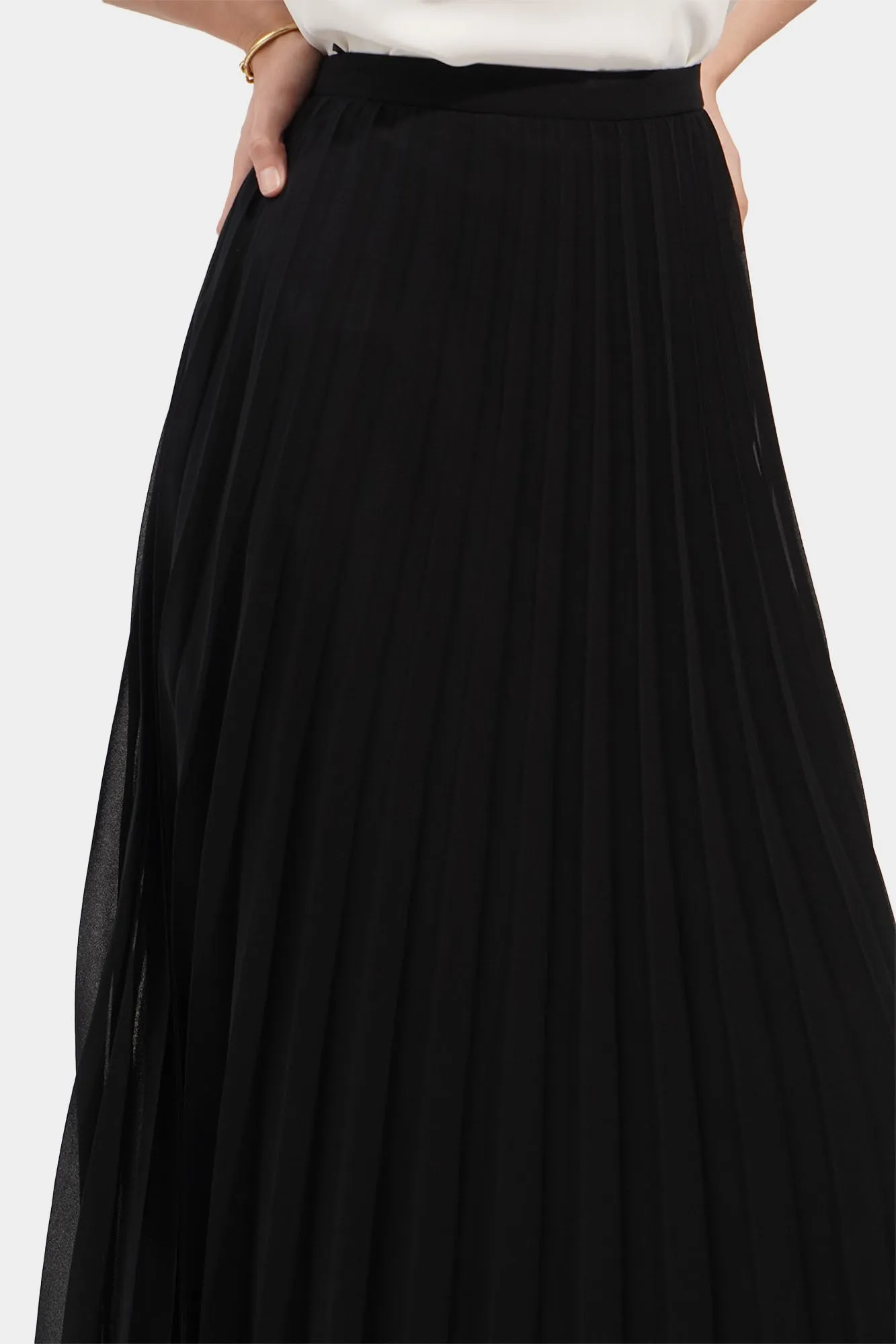 Pleated Midi Skirt