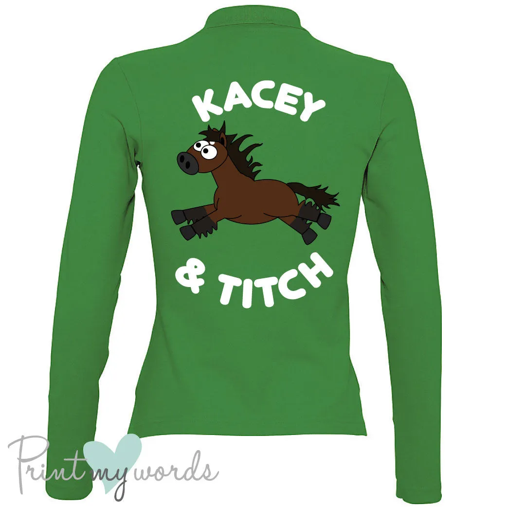 Plodders Personalised XC Style Long Sleeve Polo