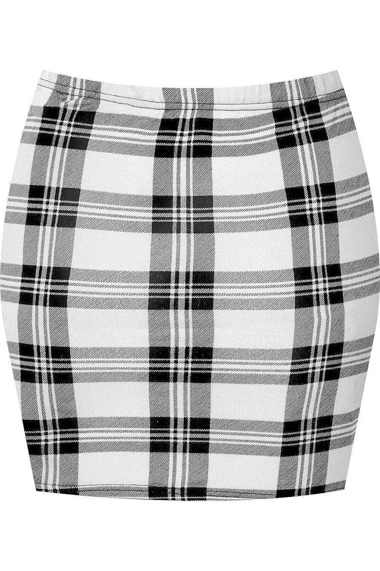 Plus Size Printed Mini Bodycon Short Skirts