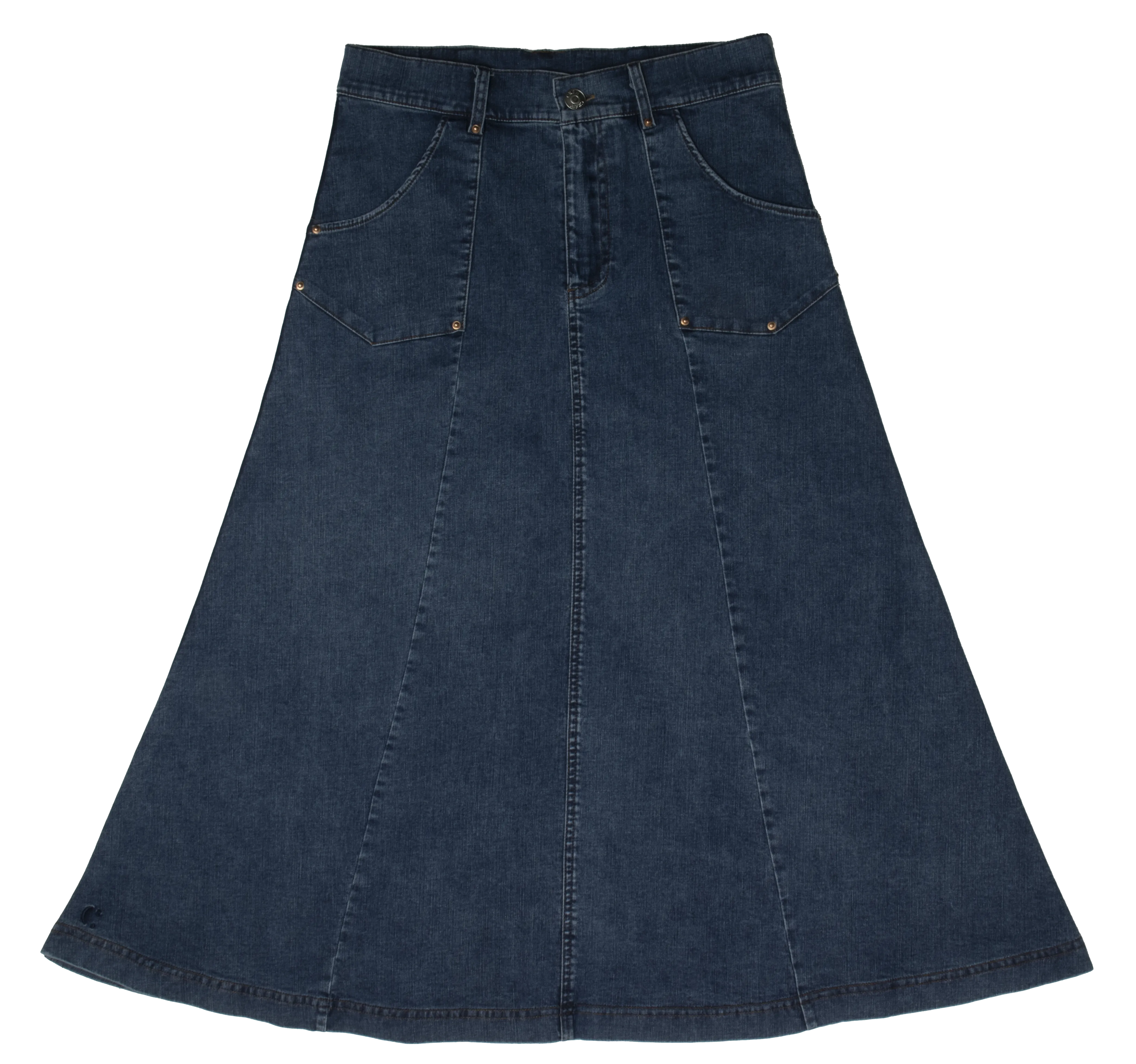 Pocket blue maxi skirt by Crew Basics