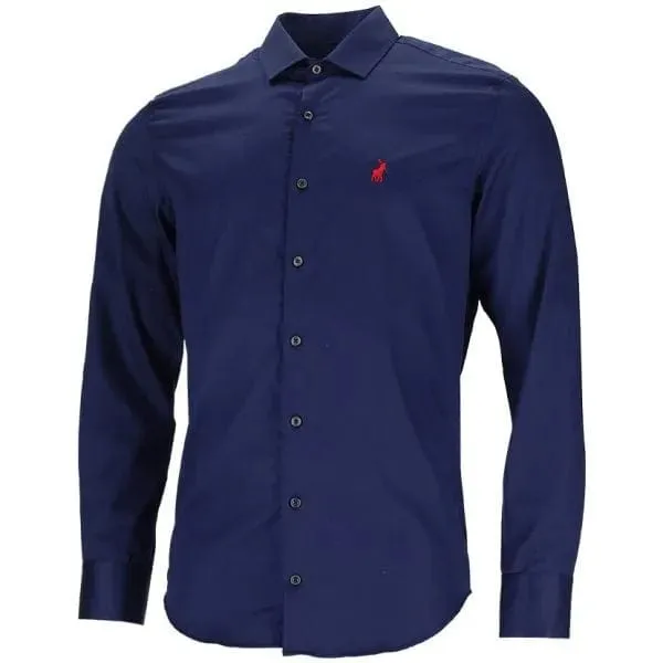 Polo Custom Fit Greig Mens Shirt Navy