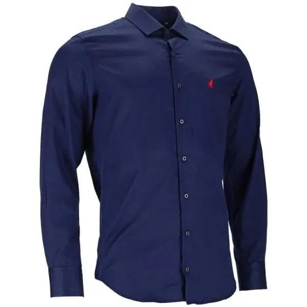 Polo Custom Fit Greig Mens Shirt Navy