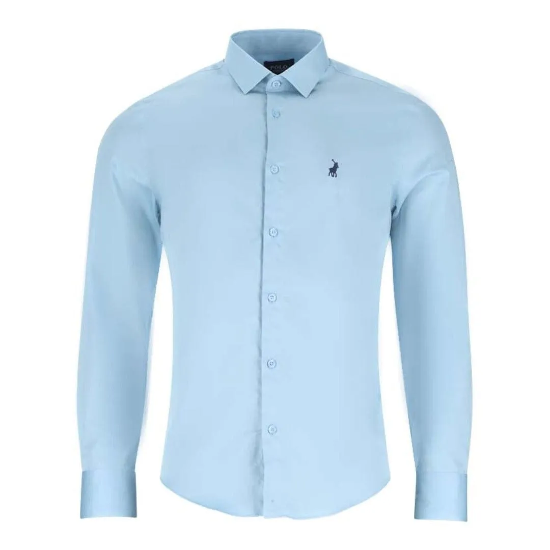 Polo Custom Grieg Shirt Men’s Light Blue