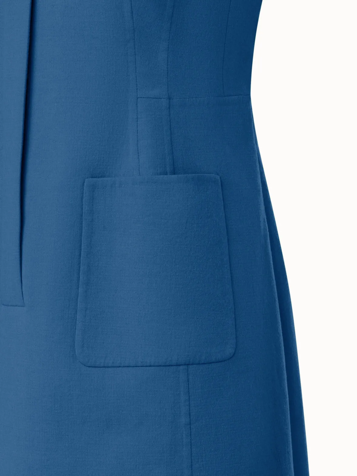 Polo Dress in Cotton Silk Double-Face