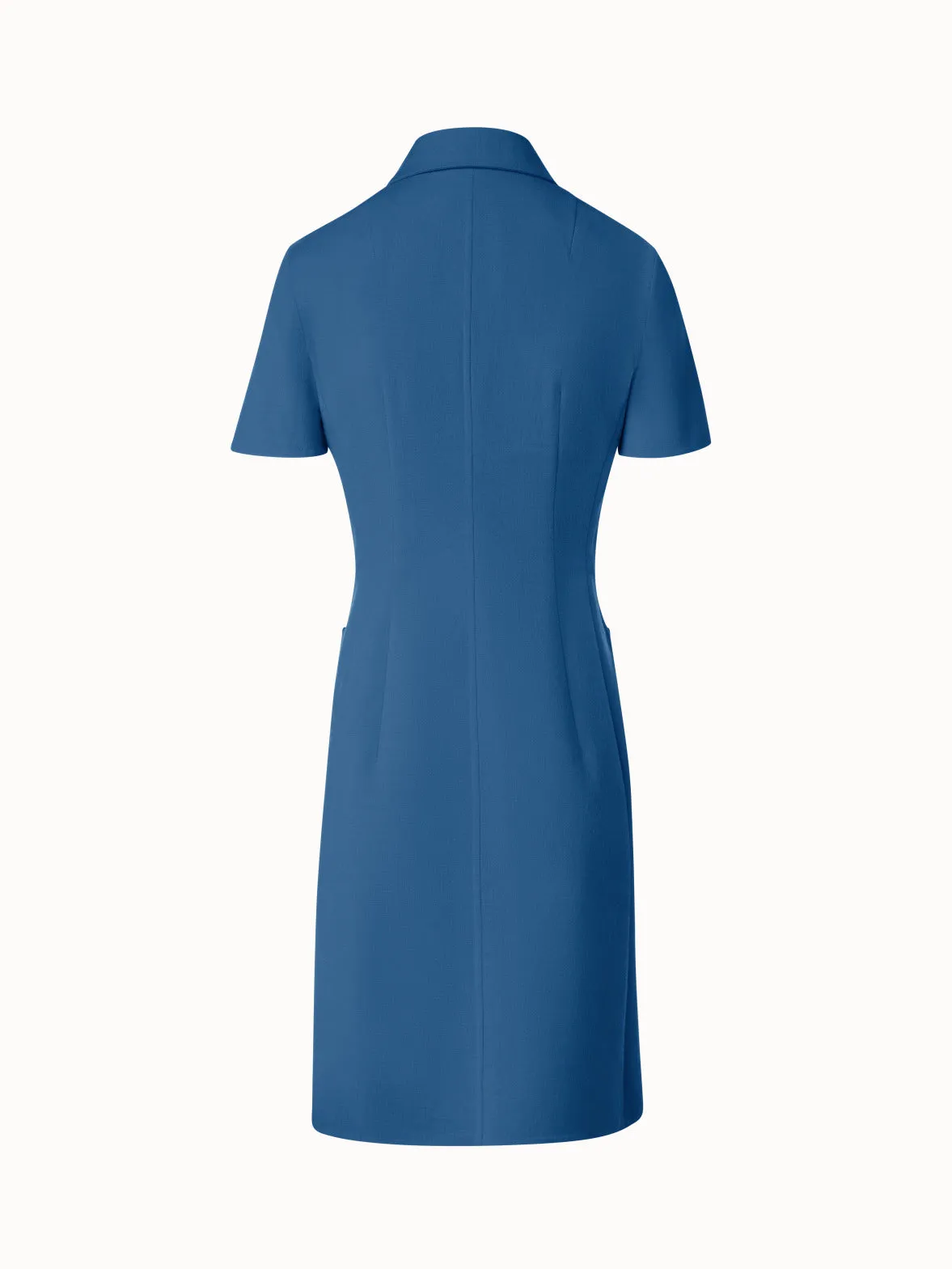 Polo Dress in Cotton Silk Double-Face