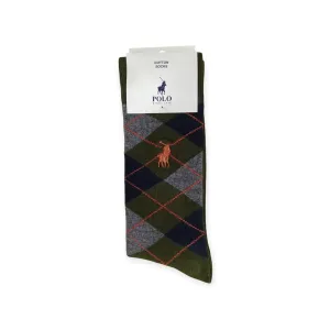 Polo Men's Cotton Socks Olive