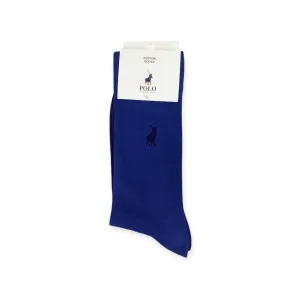 Polo Men's Cotton Socks Plain Blue