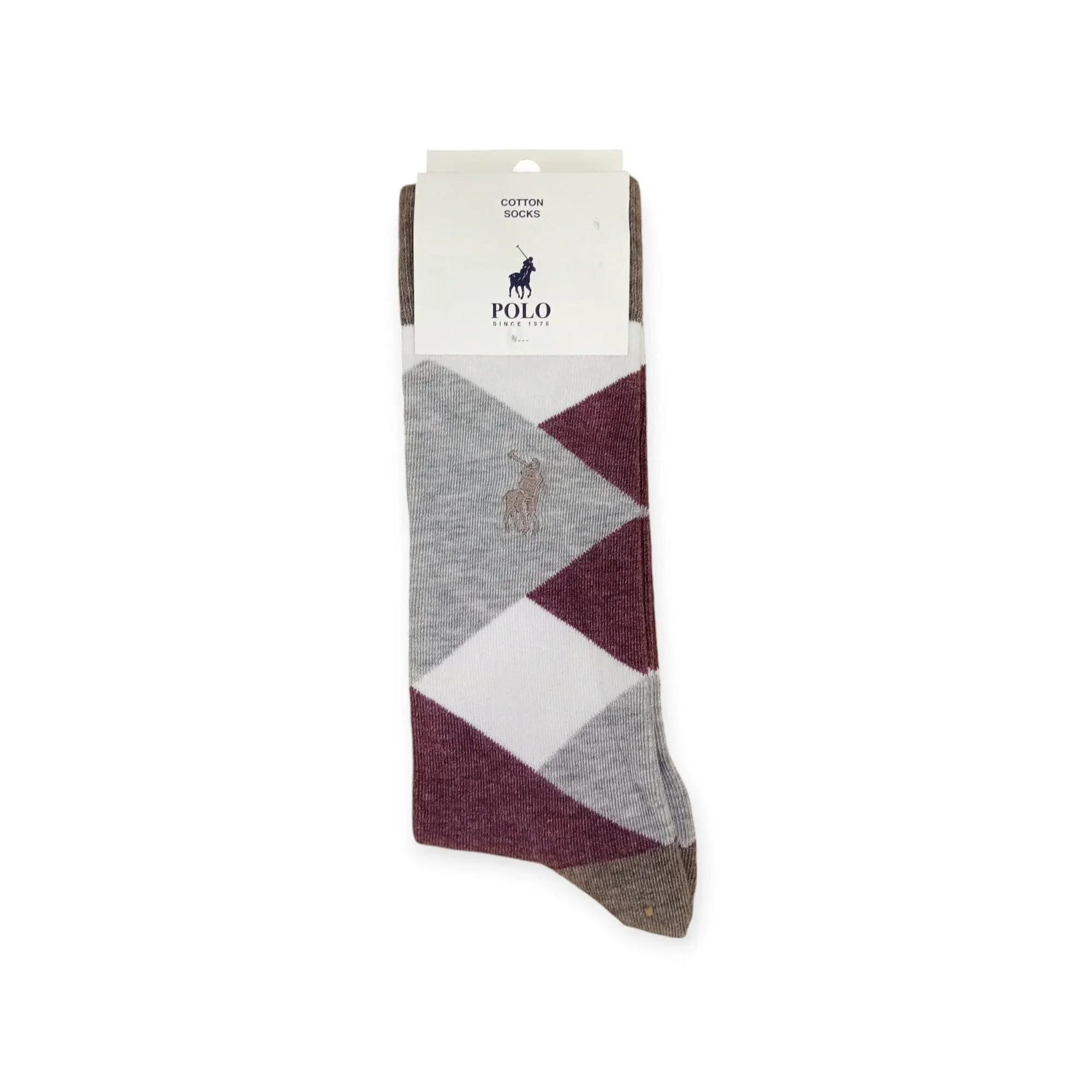 Polo Men's Cotton Socks Taupe