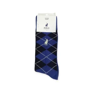 Polo Men's Socks Argyle Navy