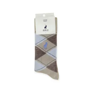 Polo Men's Socks Argyle Stone