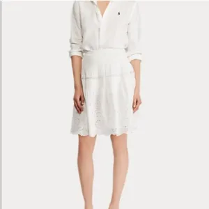 Polo Ralph Lauren Eyelet Mini Skirt ~ White ~ NEW!