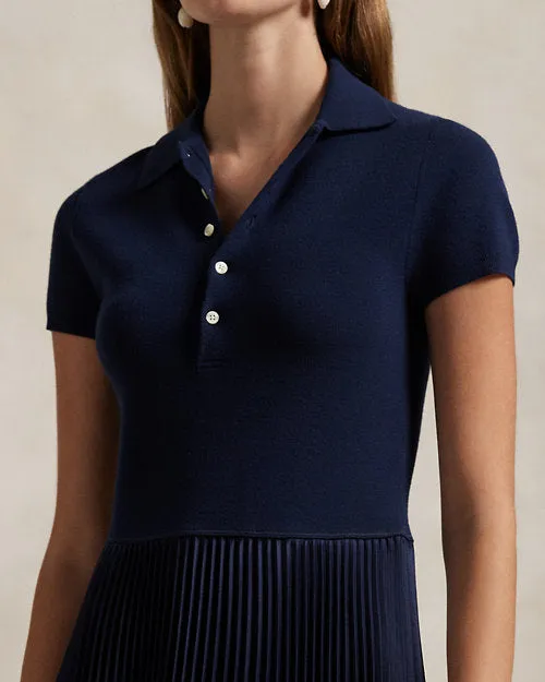 Polo Ralph Lauren -Polo Sweater-Bodice Dress Hunter Navy