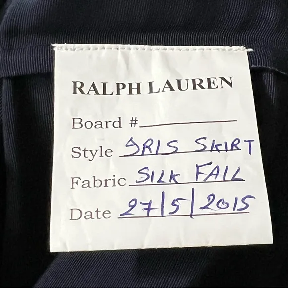 Polo Ralph Lauren Sample Pencil Skirt Beaded 100% Silk
