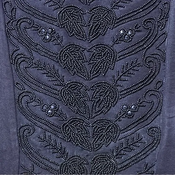 Polo Ralph Lauren Sample Pencil Skirt Beaded 100% Silk