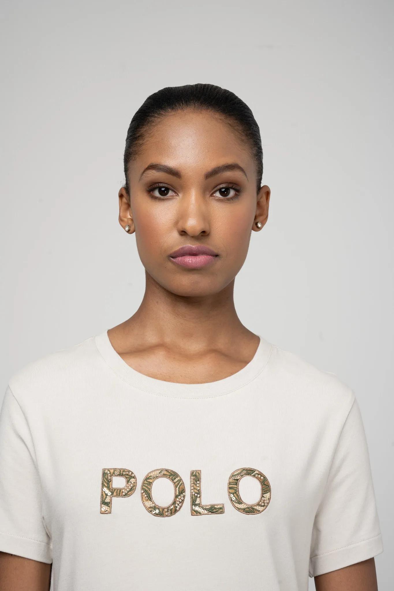 Polo Women Anele Short Sleeve T Shirt Putty