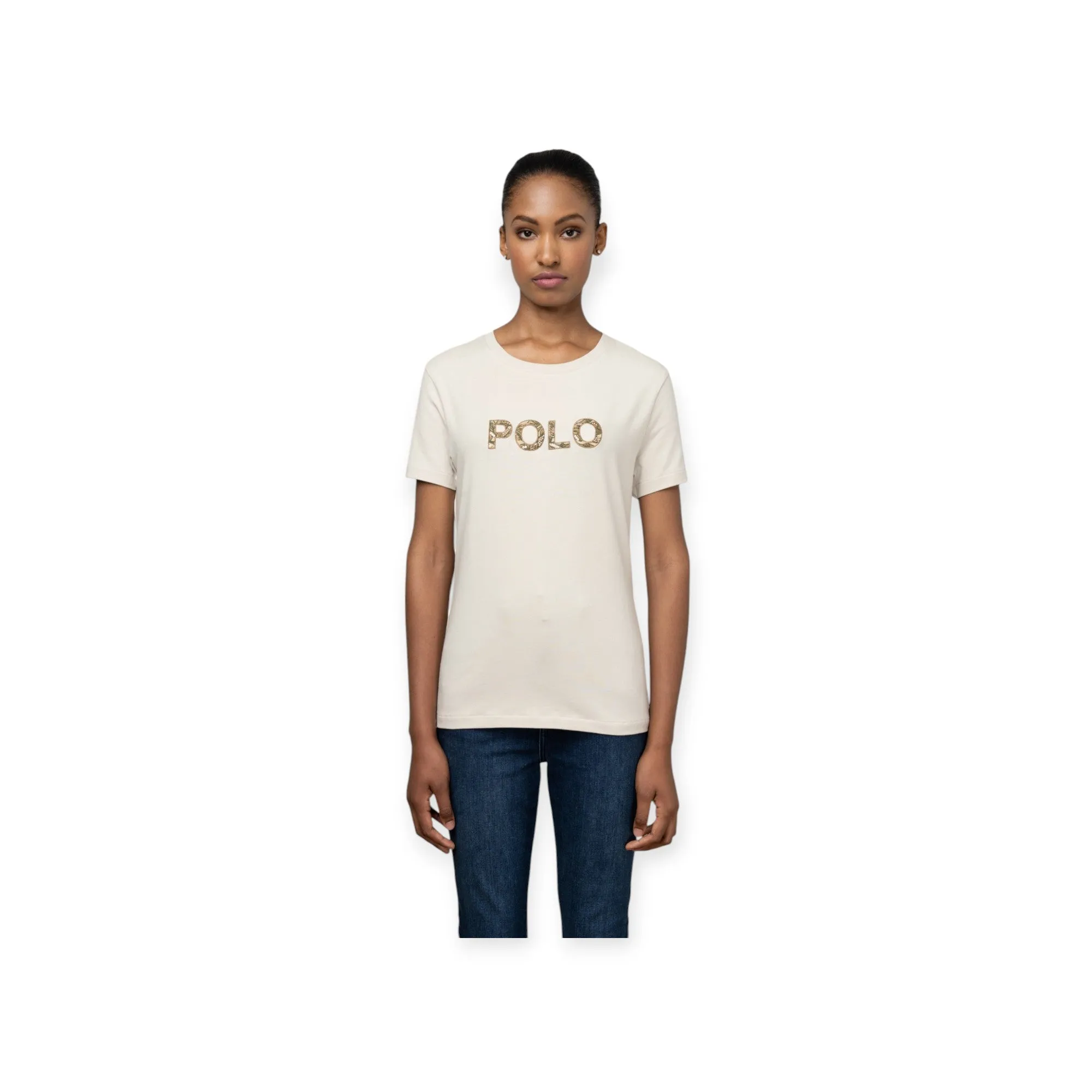 Polo Women Anele Short Sleeve T Shirt Putty