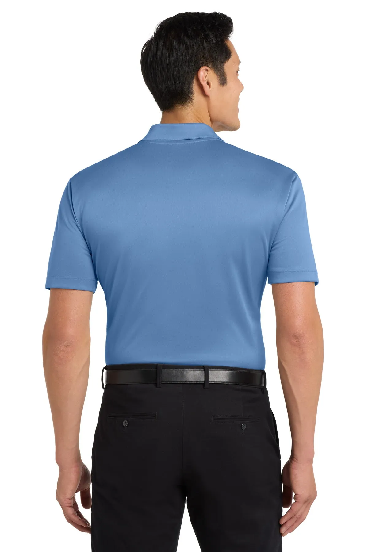 Port Authority Silk Touch Performance Polo. K540 Carolina Blue