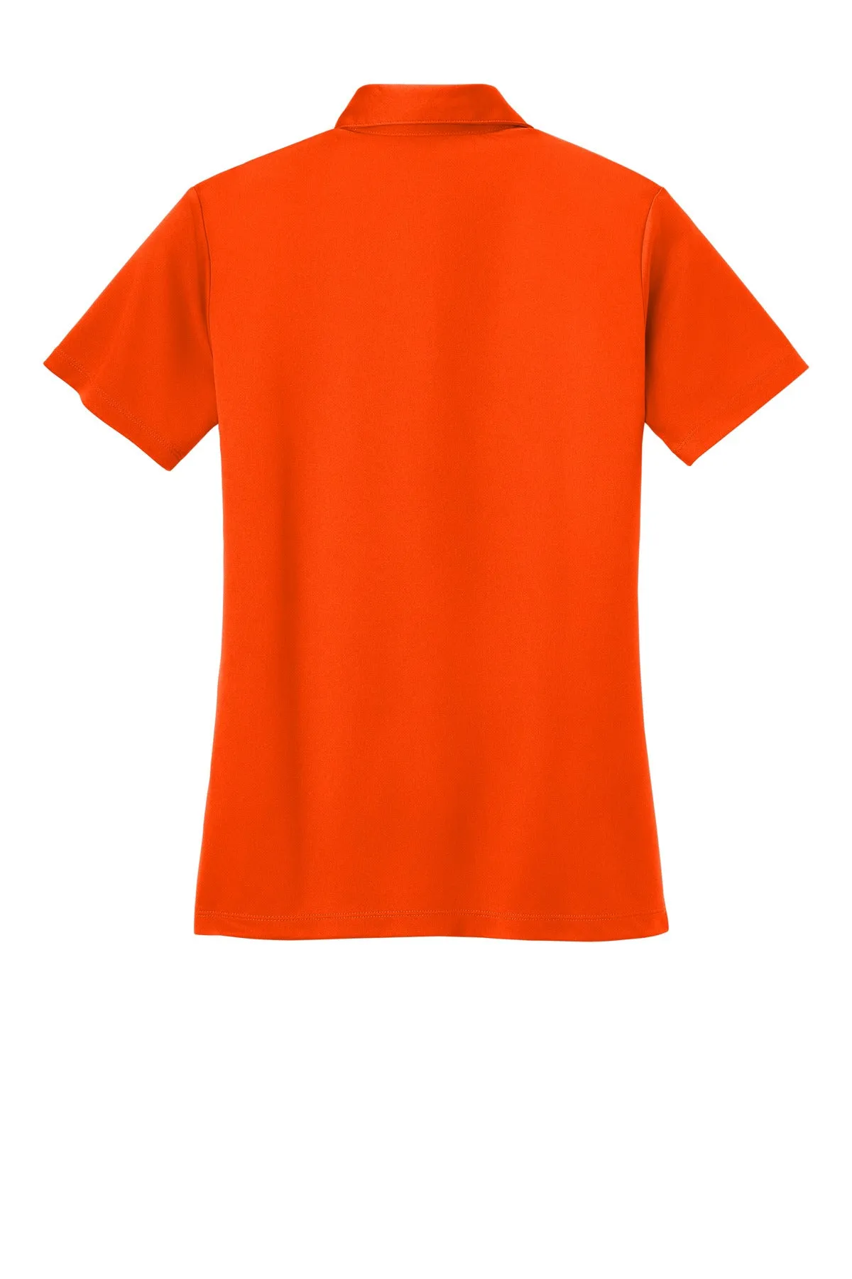 Port Authority Women's Silk Touch Performance Polo. L540 Neon Orange