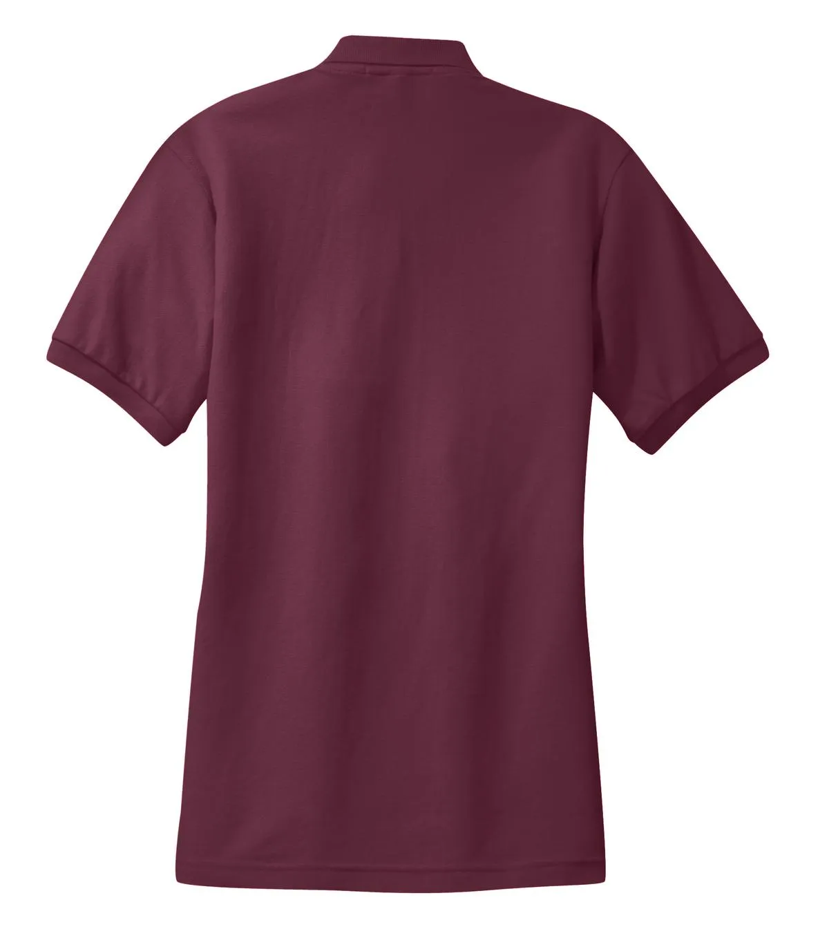 Port Authority Women's Silk Touch Polo.  L500 Burgundy