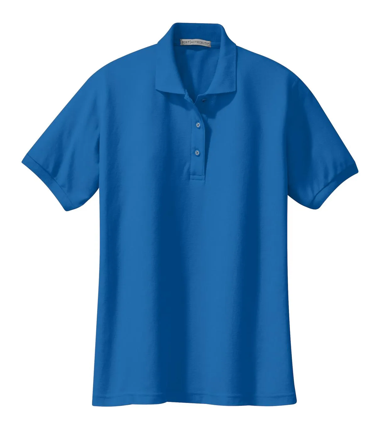 Port Authority Women's Silk Touch Polo.  L500 Strong Blue