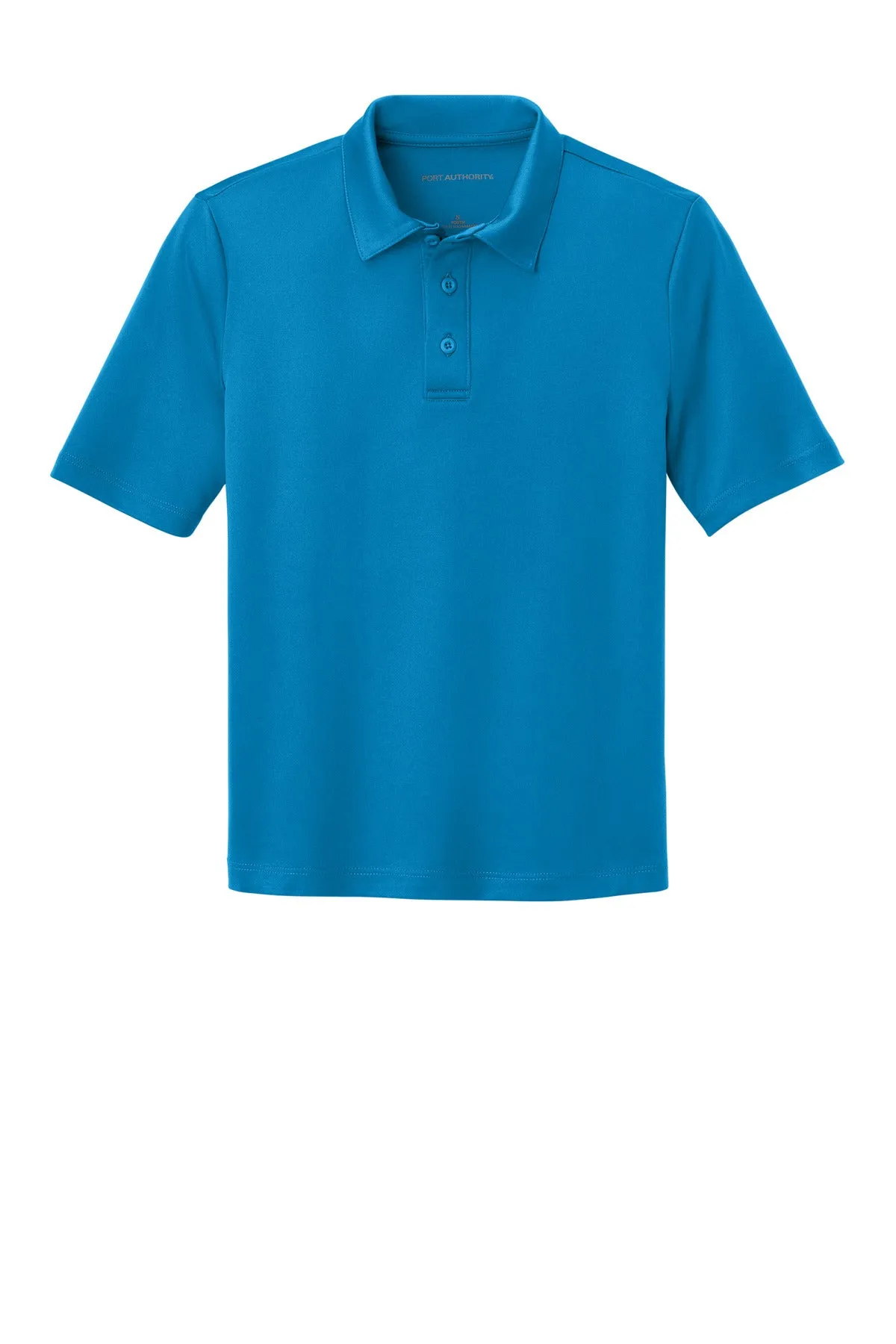 Port Authority Youth Silk Touch Performance Polo. Y540 Brilliant Blue