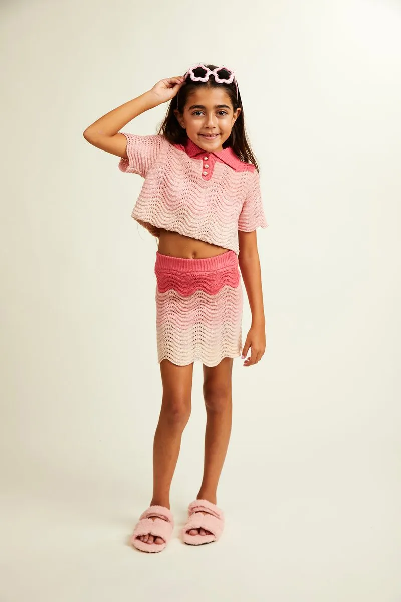 Portofino Crochet Top And Skirt Set