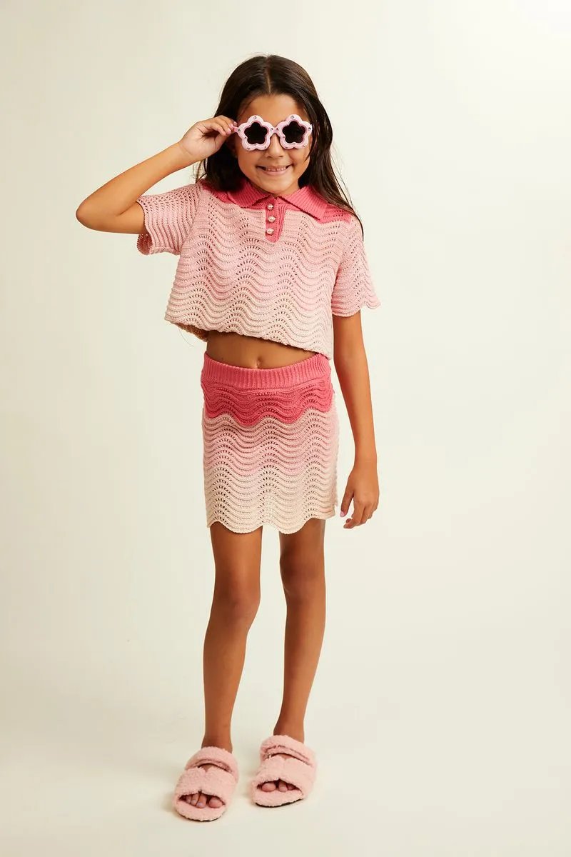 Portofino Crochet Top And Skirt Set