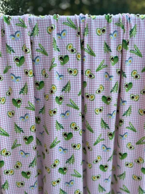 Power Packed Pink Gingham Brushed DTY
