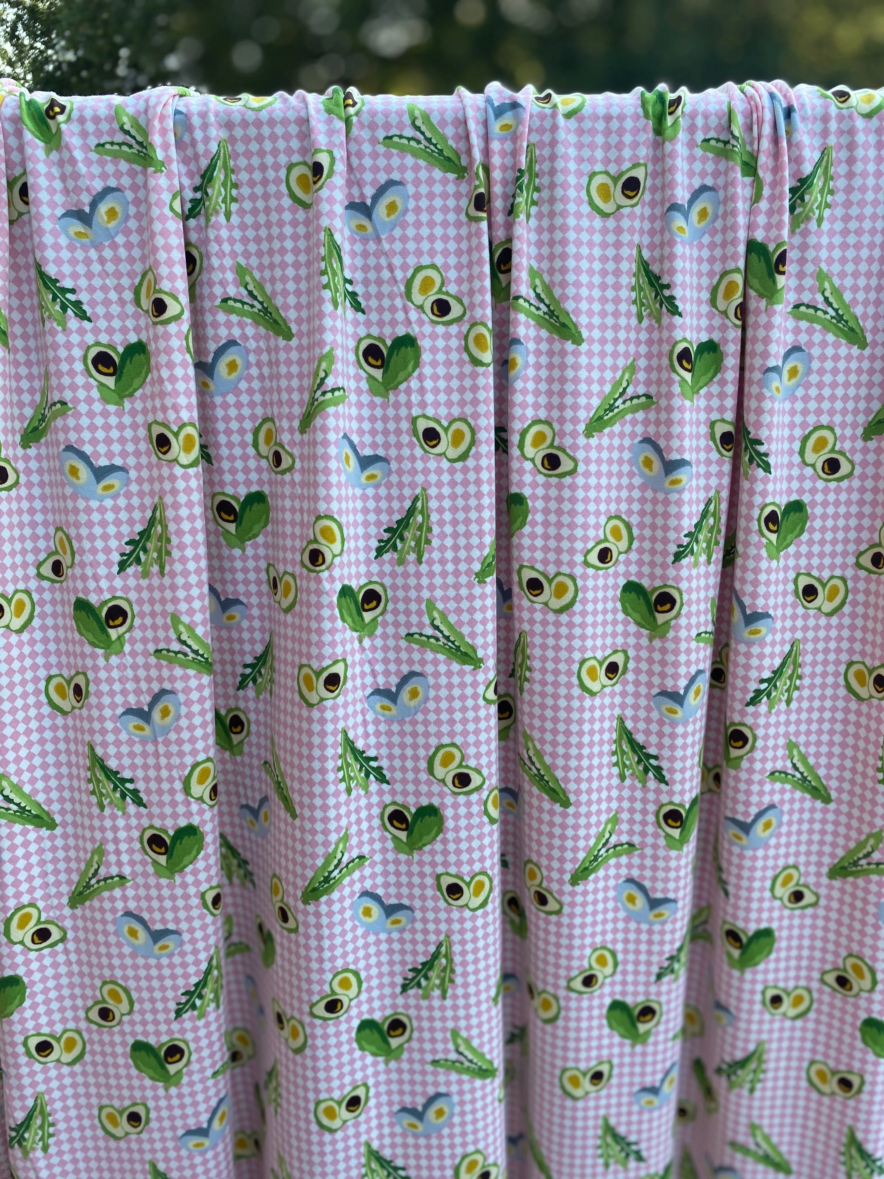 Power Packed Pink Gingham Brushed DTY