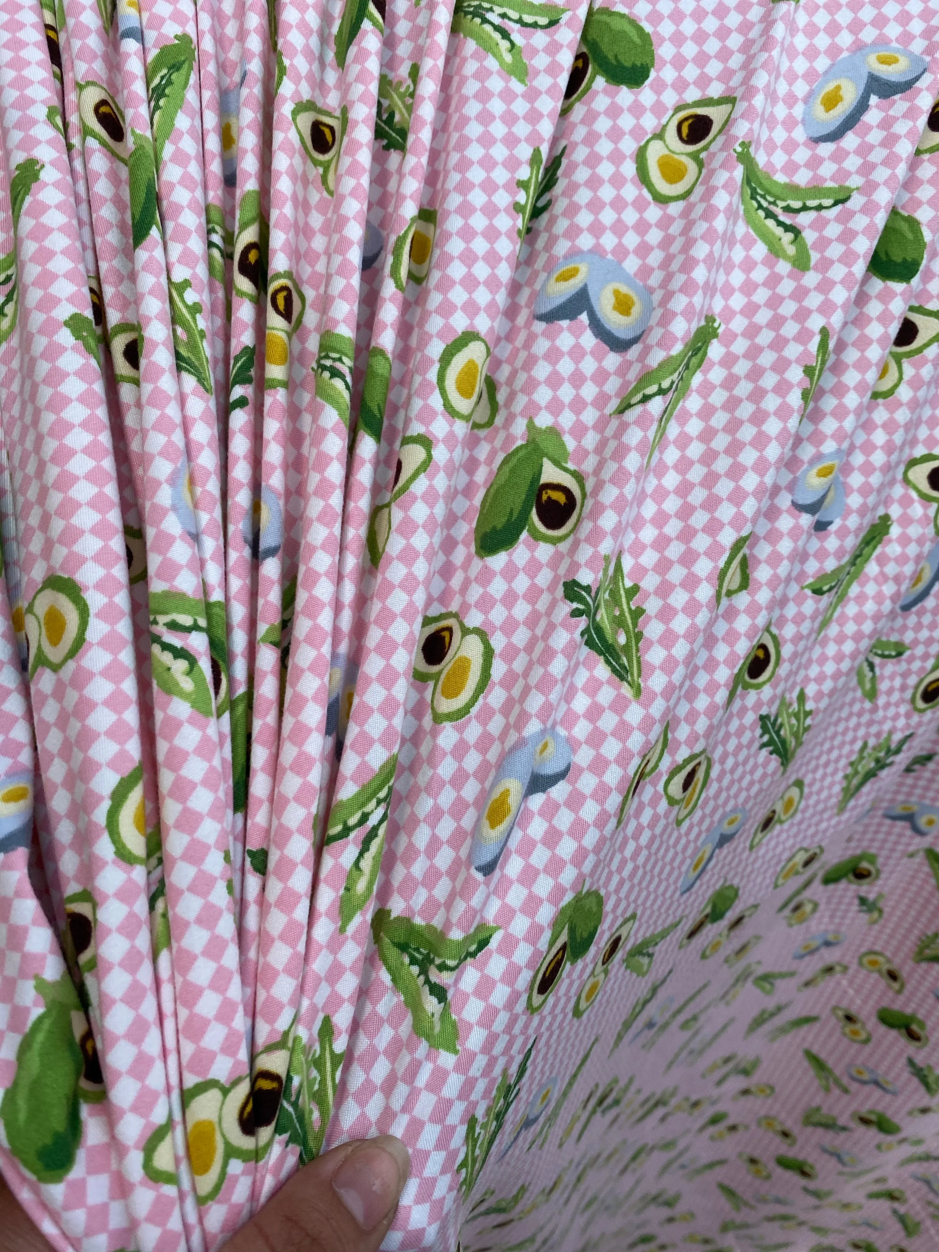 Power Packed Pink Gingham Brushed DTY