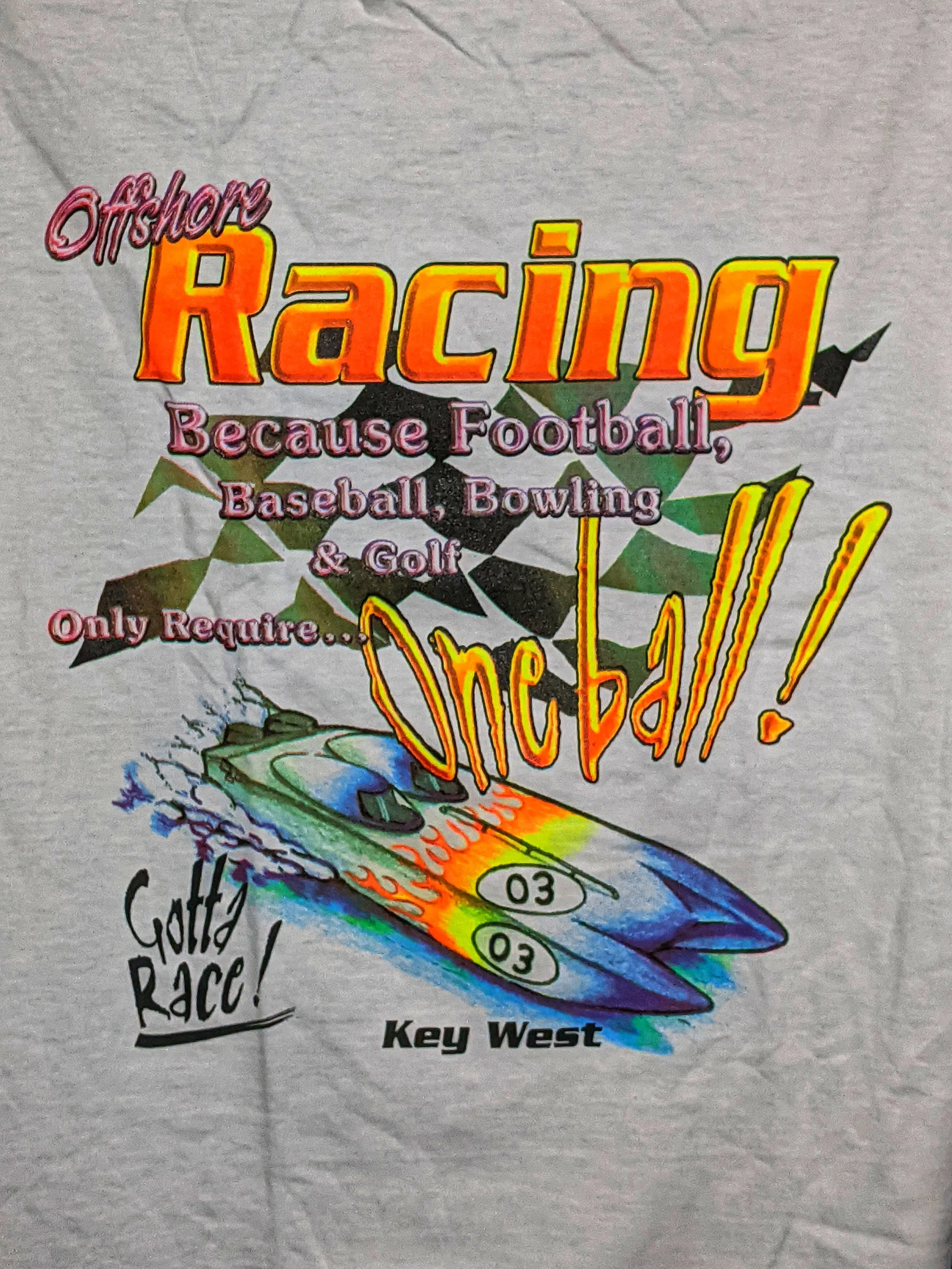 Powerboat T-Shirt Offshore Racing " Balls "