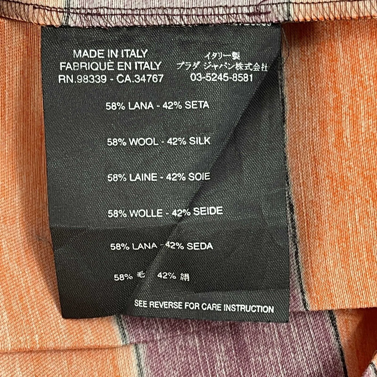 PRADA - Pleated High-Waisted Striped Mini Skirt - Purple, Orange,Black - 38 US 2